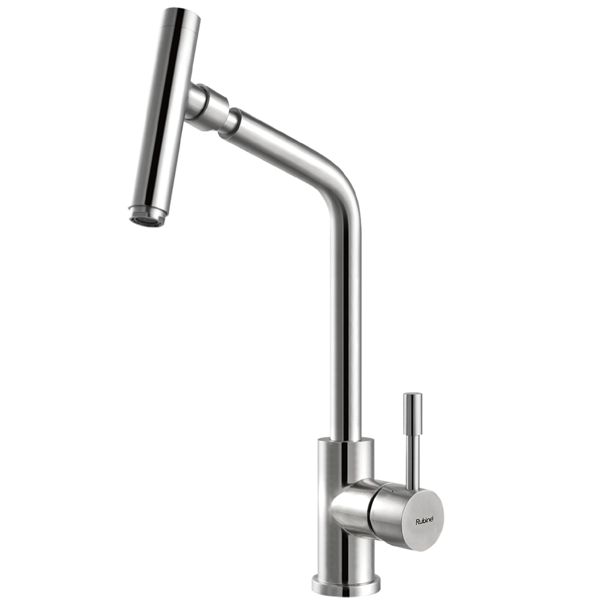 Rubine INOX 7046 HOT & COLD 360 DEGREE SPOUT MIXER Sink Tap STAINLESS STEEL